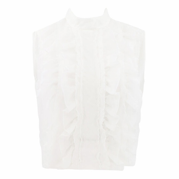 Isabella Ruffle-Front Shirt - Picture 7 of 8